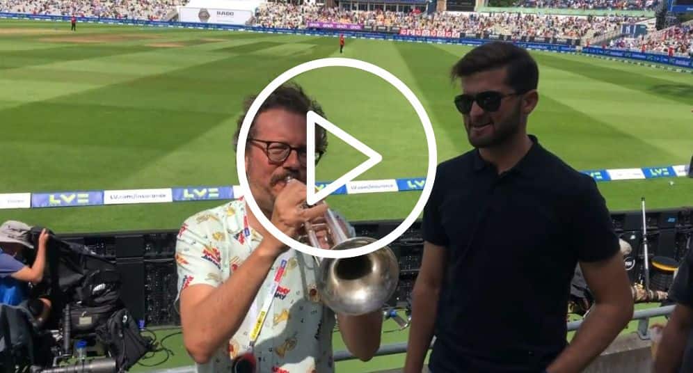 [Watch] Barmy Army Extends Heartfelt Welcome to Shaheen Afridi with 'Dil Dil Pakistan' Anthem